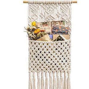 - ❤️New Macrame Wall Decor Storage Organiz…